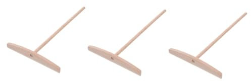 OFFSCH 3 Pz Spalmatore di Torta Spalmatore per Torte Stendipasta Stenditore di crêpe Tornitore di crêpe Spatola Fondente Bastoncino per Frittelle Bastoncino Spalmatore di Crepe di Legno