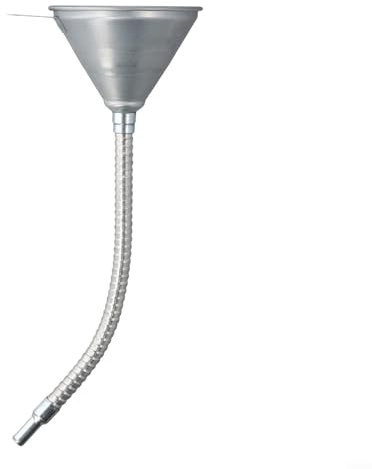 Embudo de hierro flexible con filtro para coche y moto, embudo de llenado con colador de acero inoxidable, boquilla de llenado de aceite flexible, para coches, camiones, motocicletas, 370 mm o 630 mm