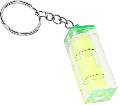 DIYEAH Keychain Spirit Bubble Level Pocket Tool Small Bubble Level Key Ring for Car Keys and Wallet with Hanging Ornament Suitable for Measurement and Layout Tasks Random Color