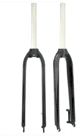 CVQJL VTT Fourche Rigide 1-1/8'' Droite Vélo Avant 26 27,5 29 Alliage d'aluminium Frein à Disque Dégagement Rapide 9 x 100 mm (Noir, 29 Pouces)