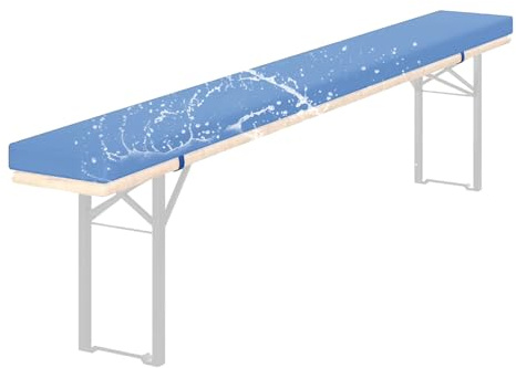 Generisch Bierbankauflage Gepolstert, 220 X 25 180x28 170x25 200x30 110x30 Wasserabweisend Bierbank Auflage, Dick 3cm, FüR Bierzeltgarnitur Bankkissen Outdoor Sitzpolster,G 26,110x30x3cm