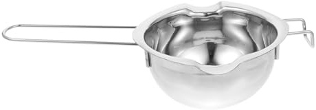 GLEAVI Olla De Fusión De Acero Inoxidable Derretir Chocolate y Mantequilla Resistente y Fácil De Limpiar para Hornear y Cocinar Capacidad Plata