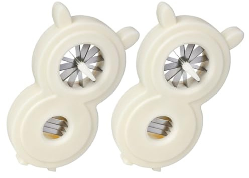 Mikikit 2 piezas Cuchillo para Cortar Cebolla y Cebolleta Cortador y Rallador de Verduras Multifuncional Herramienta Compacta para Cocina Ahorra y Facilita Preparación de Alimentos