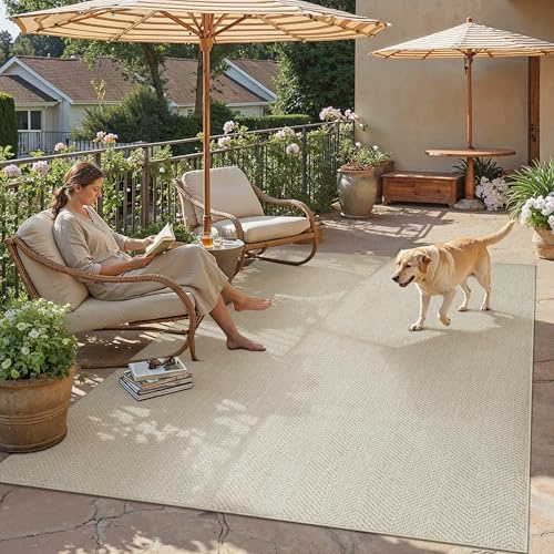 PureCozy Alfombra Exterior 120x180cm Taupe Tapete