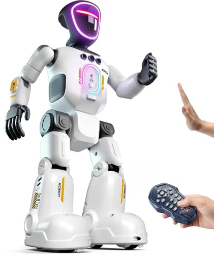 HUIYOKAY Robot Toys for 4 5 6 Year Old Boys Girls Remote Control Robots | Robot Smart Gesture Sensing, Christmas Birthday Gifts for Kids Age 7 8 9 10