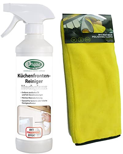 Rejchel Küchenfronten-Reiniger Hochglanz + Microfasertuch Poliertuch