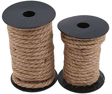 YITON Kratzbäume Katze Natürliches Sisalseil Für Kratzbaumkratzpfosten Spielzeug DIY Weben Katzen Herstellung Schreibtischbeine Bindeseil 2St 12mm