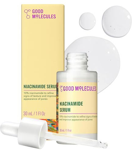 Good Molecules Niacinamide Serum - 10% Niacinamide Balancing B3 Facial Serum For Acne, Tone, Texture - Brightening And Hydrating Skincare For Face