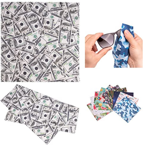 Lens-Aid Mikrofaser Reinigungstuch in schickem Design: Für Kamera, Objektiv, Display und als Brillen-Putztuch (Mikrofasertuch 20x20 cm)