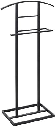 HAKU Möbel Cameriere da uomo nero, metallo - Dim. L 45 cm x A 101 cm x P 26 cm, Stile Moderno