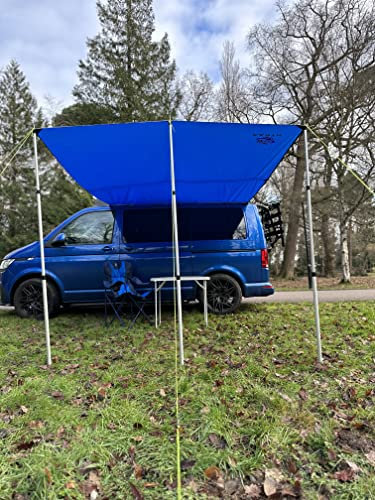 Wild Earth DELUX Sun Canopy Awning for VW Camper Van Motorhome RV 2.4m x 3m DARK BLUE