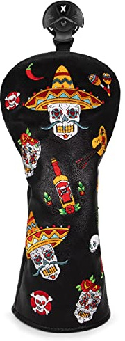 Golfschlägerhaube, 3 Holzschlägerhaube, Sugar Skull (für Fairway), 1 Stück