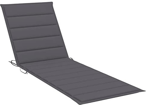 Homgoday Sonnenliegen-Auflage Anthrazit 200x70x3 cm Oxford-Gewebe Möbelzubehör Model314218