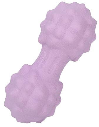 Palla da Massaggio Doppia Lacrosse Design Ergonomico Palla da Massaggio Alle Arachidi Delicata Sulla Pelle Multiuso per l'esercizio (Viola)