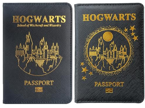 BDSHUNBF 2 Stück Reisepasshülle, Reisepass Schutzhülle, Passport Cover, Passport Holder für Kreditkarten, Ausweis und Reisedokumente