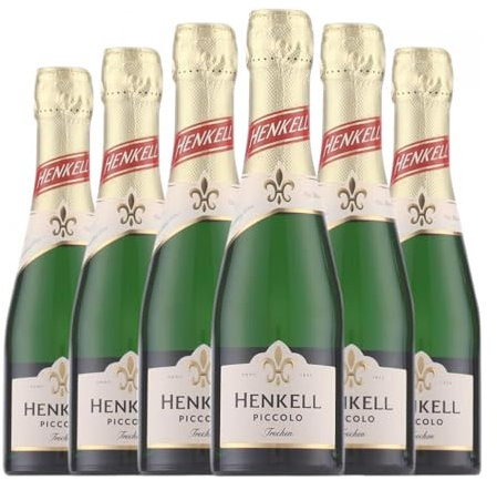 Henkell Piccolo Sekt Seco Botellín 20 cl Espumoso blanco (Caja de 6 Botellín de 20 cl)