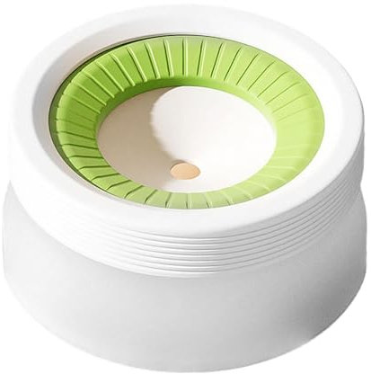 Colcolo Wassernapf für Hunde, Wasserspender, Wassernapf mit Spritzschutz, Wassernapf für langsames Trinken für unordentliche Trinker, 600ml Grün