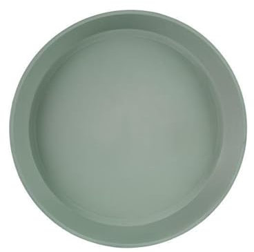 Plastic Classic Olive Planters, Saucers, Trough and Wall Plant Pot Long Lasting Flower Garden Indoor Outdoor Planter Cover Weather, Frost Proof (23cm Saucer Round)