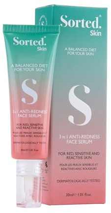 Sorted Skin 3-in-1 Anti Rötungen Creme Gesicht – Creme Rosacea Gesicht - Anti Rötungen Gesichtscreme mit SPF 50 & Blaulichtfilter - Rosacea Gesichtspflege – 30 ml