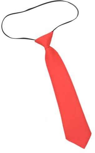 Sbshiouu Verstellbare Damen-Krawatte für Business, Hochzeit, Schule, Uniform und formelle Anlässe, kurze Länge, Bühnenshow, rot, 6*28cm