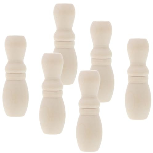 Uonlytech Lot de 6 Boutons de Tirette en Bois Naturel pour Stores Vénitiens Pompons de Cordon de Store Accessoires de Rechange Polyvalents Ventilateurs et Lampes Finition Sobre et