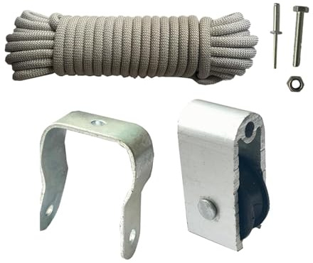 YIXANNX Escalera de extensión Universal, repuestos, Cuerda de 40 pies, polea Premium diseñada para una fácil instalación, repuestos de Mantenimiento para