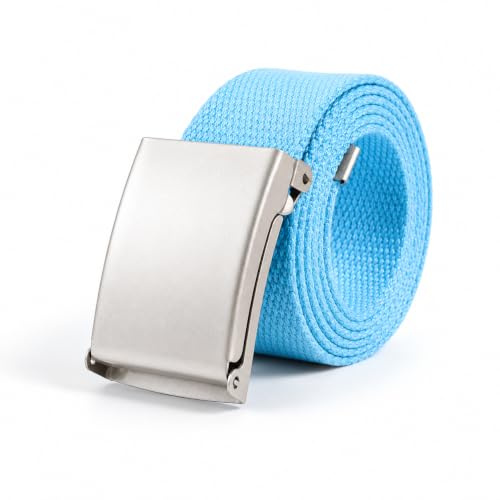 Ham-Hash Gürtel Herren und Damen Ohne Löcher - Stufenlos Verstellbar Canvas Stoff Gürtel - Outdoor Business Arbeitsgürtel Passt Überall Hin, Unisex Stoffgürtel 130cm lang - 3,8cm breit
