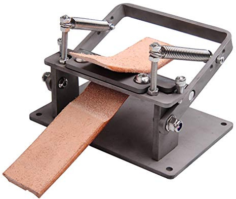 Asixxsix Máquina para Cortar Cuero, Espesor Ajustable a 0,8 Mm, Control de Precisión, Herramienta Raspadora de Cuero Manual con Hoja de Acero Inoxidable para Proyectos de Bricolaje de Artesanía en
