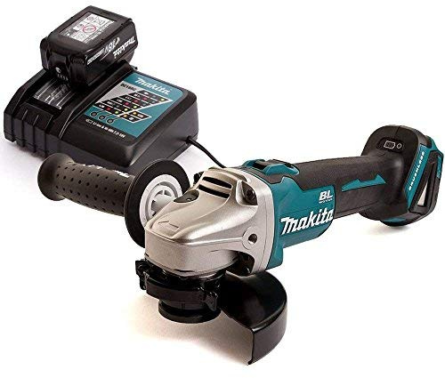 Makita DGA504Z 18V Brushless Angle Grinder 125mm with 1 x 3Ah Battery & Charger