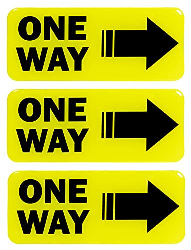 BIKE-label Hinweisschild 3D Aufkleber 155 x 65 mm 3 Stück nach rechts 900173