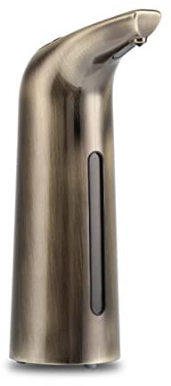 NICHANGHUA 40 0 ml Automatisk tvåldispenser Handsfree icke-kontakt desinfektionsmedel Badrum Dispenser Sensor Kök flytande tvåldispenser (Color : Antique Bronze)