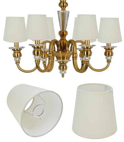 2 Stück Kleine Lampenschirme 11 x 15 x 14 cm Barrel Vintage Stoff Kronleuchter Lampenschirm Wohnzimmer Schlafzimmer Lampenschirm Ersatz E14 Kronleuchter Tischlampe Stehlampe(PX17)