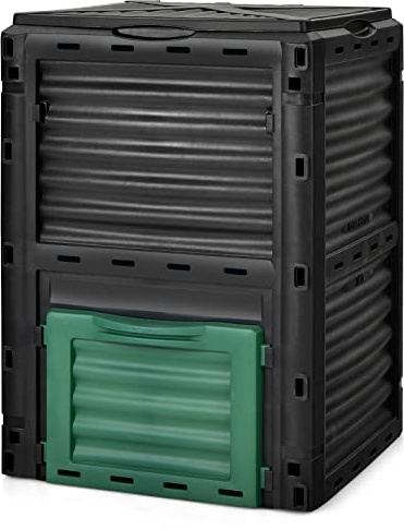 IRONMAX Garden Compost Bin, Outdoor 80 Gallon (300L) Composter, BPA Free Material & Easy Assembly, Composting Barrel for Fast Creation of Fertile Soil