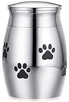 Pequeña urna de cremación Cenizas Recipiente de recuerdo Frasco de metal Memorial Cenizas de mascotas Titular Mini urna funeraria for compartir cenizas for cenizas humanas y de mascotas 25 mm x 15 mm