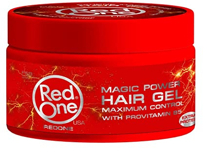 RedOne Magic Power Gel para el cabello, 450 ml, con provitamina B5, proteína extra, ultra sujeción, gel para el cabello brillante, fuerte efecto de sujeción, máximo control
