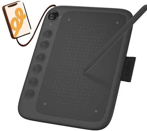 UGEE Q6 Tablette de dessin Android 6 touches raccourci, mode réglable, tablette mobile, classe en ligne, notes, compatible Mac/Win/Chrome