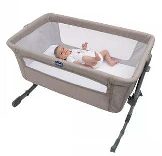 Chicco Next2Me Essential Infant Cosleeping Crib, Sustainable, Compatible with Different Beds, Adjustable Height, Tiltable, Good Air Circulation, Mattress and Bag Included, 0-6 m