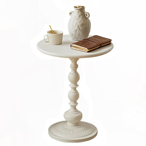 GJ Runder Couchtisch im amerikanischen Retro-Stil, Sofa-Beistelltisch, Kunst-Beistelltisch aus Eisen, Garten-Esstisch for drinnen und draußen, wetterfest (Color : B)