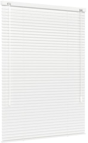 Jalousiescout Lightless Jalousie Aluminiumjalousie, Verdunkelungsrollo, Innovative Verdunkelungstechnik, Sichtschutz, ohne Bohren, 60 x 250 cm (BxH), Weiß glänzend