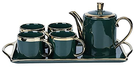 sjdoPulse Tetera De Porcelana, Tetera De Cerámica, Cambio De Horno, Tetera Esmaltada Tianmu, Juego De Té De Kungfu De Cerámica Grande para El Hogar, Olla Pequeña Individual Colorida