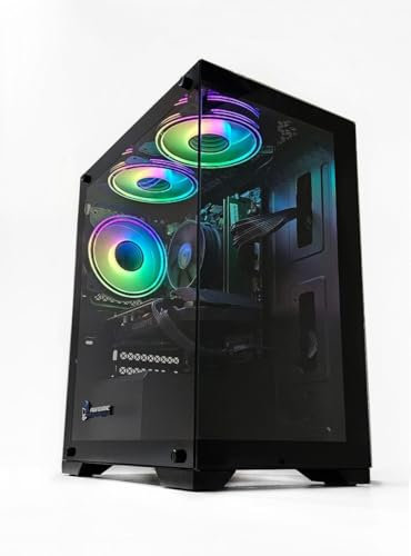 JTC Infinity Gaming PC, Intel i5 11400F, RTX 3050 Graphics Card, 16GB 3200MHz DDR4, 1TB NVME SSD, 500W PSU Bronze Rated, Black Tempered Glass ARGB Gaming Case, WI-FI, Windows 11