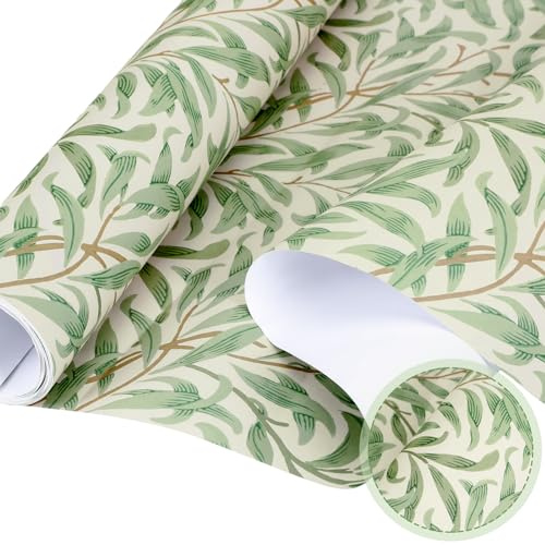 Thenshop 30 Sheets Floral Scented Drawer Liners 14 x 19.5 Inch Dresser Drawer Liner Shelf Non Adhesive Paper Sheets for Kitchen Cabinet Home Shelf Closet(Flax)