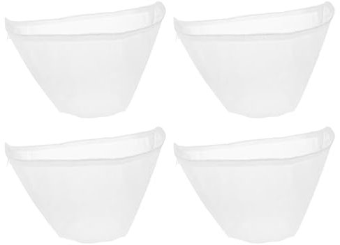 4 Stück Nussmilchbeutel Bio Waschbar,KäSetuch Abseihtuch,Passiertuch Wiederverwendbar,Spitzsieb,Hash Sieb,Passiersieb,Presstuch für Obstpresse,Nussbeutel,Siebtuch,Nut Milk Bag für Joghurt Wein Tofu