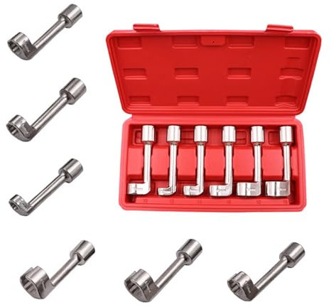 Juego de 6 llaves hexagonales de extremo abierto tipo L que involucran múltiples tamaños de tornillo herramienta de montaje de muebles para aplicación de reparación