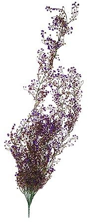 GRIRIW Künstliche Hängeblume Kunststoff aus Rattan Violett 1 Stück | Heimwanddekoration, Natürliche Optik ohne Verblassen, Ganzjährig Blühend, ohne Sonnenlicht