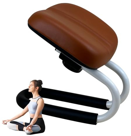 Nuyhadds Taburete de meditación, Banco de oración, Estructura de Metal, Herramienta de Yoga, Altura Ajustable, Asiento de Banco, Silla portátil, Accesorio de meditación para el Apoyo a la Cadera