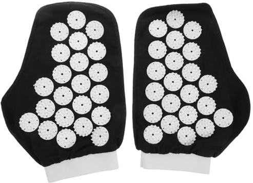 WRITWAA Akupressur Massagehandschuhe FüR Komfortables Massieren HandmassagegeräT Mit Nadelspitzen FüR Zuhause Fitness Und BüRo Ergonomisches Design Tragbar Und Leicht