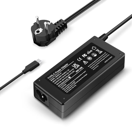 FJEZCHN Chargeur USB C 45W Compatible avec HP Chromebook X360,Spectre 12 13 15,Pavilion X2,Probook,Elitebook,Envyet Dell Lenovo Acer ASUS Ordinateur Portable,Alimentation PC Portable USB-C Type C