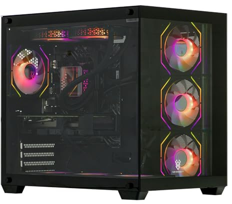 Veno Scorp Gaming PC AMD Ryzen 5 4500 Processor Nvidia RTX 3050 6GB Graphics Card - 16GB 3200MHz Ram - 512GB NVMe SSD - 550W PSU - Windows 11 - WiFi - Nemesis Black 4
