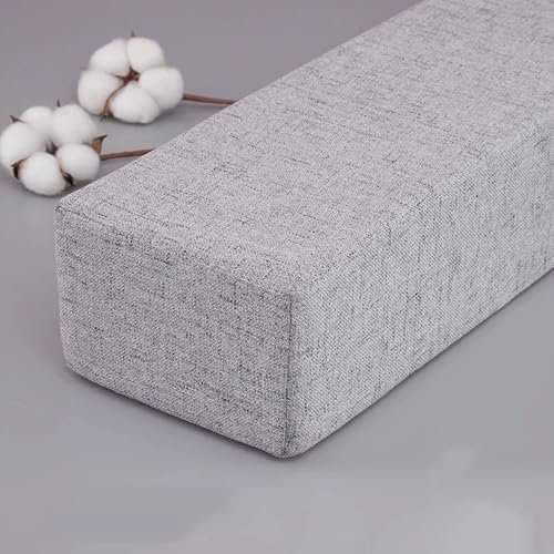 Matratzenverlängerung, Bettlückenfüller, schließt die Lücke zwischen Kopfteilwand oder Fußteil für Einzel-/Doppel-/Kingsize-Bett, Stützkissen, Sofa-Armlehnenkissen (220 x 10 x 8 cm, Grau1)